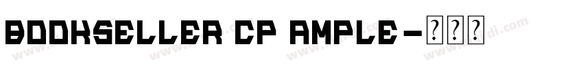 Bookseller Cp Ample字体转换